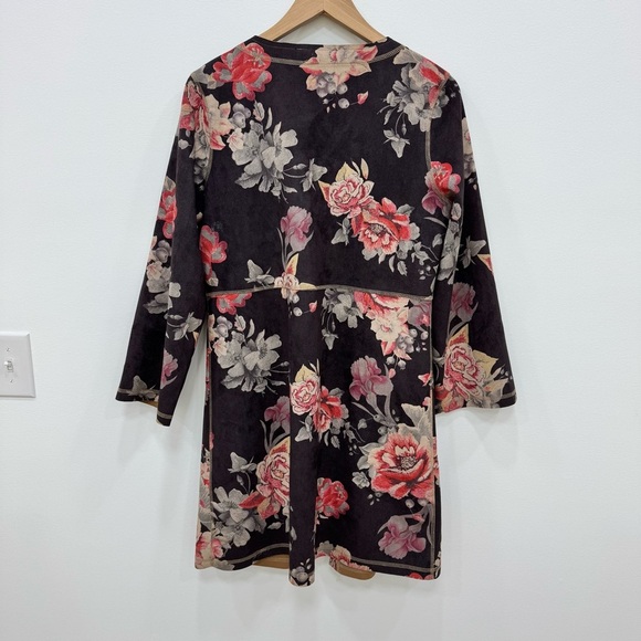 Anthropologie Monarc Marcela Rose Open Front Cardigan Duster Kimono Jacket Sz M - Picture 7 of 7